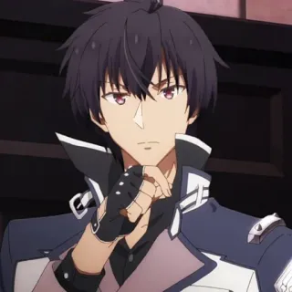 ⚜ Anos Voldigoad The Misfit of Demon King Academy Anime, Manga, Charakter, Dämon, Magie, Schule, Dunkel, Fantasy telegram sticker