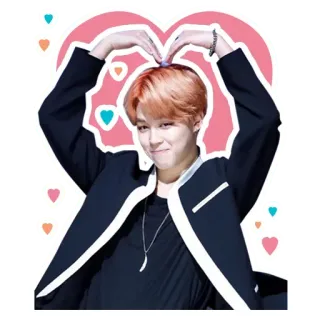 💜 сердце, любовь, kpop, милый, человек, фанарт, стикер whatsapp sticker