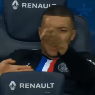 ☄️ Kylian Mbappe Paris Saint-Germain RENAULT telegram sticker