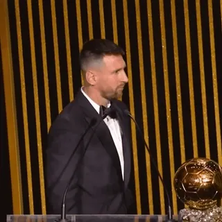 ⚽️ Lionel Messi Ballon d'Or whatsapp sticker