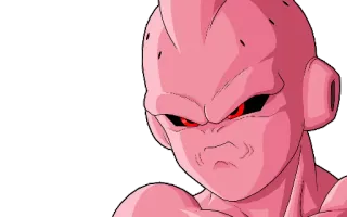 😠 Kid Buu Dragon Ball Z anime, dragon ball z, kid buu, villain, character telegram sticker