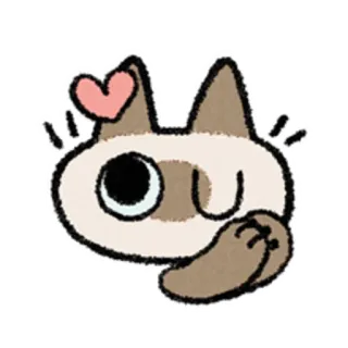 😺 gato, fofo, amor, animal, coração telegram sticker