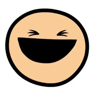 😆 Emoji, Lachen, Glücklich, Gesicht, Smiley telegram sticker
