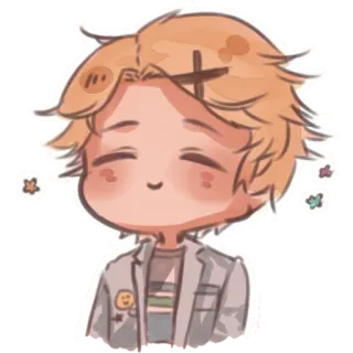 ☺️ lindo, chibi, dibujos animados, pegatina, anime, dibujo telegram sticker