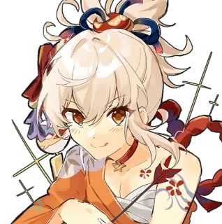 🎇 Yoimiya Genshin Impact Anime, Videojuego, Arquero, Personaje, Genshin Impact, Yoimiya telegram sticker