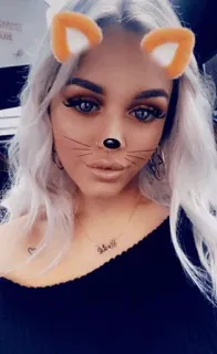 ☁️ Selfie, Phụ nữ, Bộ lọc mèo, Làm đẹp, Chân dung telegram sticker
