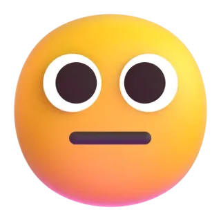 🤨 อิโมจิ, ใบหน้า, สีหน้า, เป็นกลาง telegram sticker