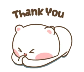 🙏 Thank You gracias, oso, lindo, agradecido, agradecimiento, amable telegram sticker