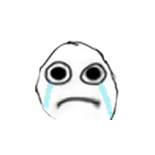 😭 泣く, 悲しい, ミーム, 感情的, 表情 telegram sticker