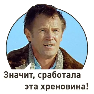 🤔 Значит, сработала эта хреновина! รัสเซีย, คำหยาบ, สบถ, หยาบคาย telegram sticker