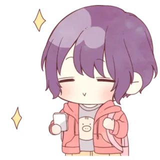 😊 Чиби, Аниме, Милый, Каваий, Мультфильм telegram sticker