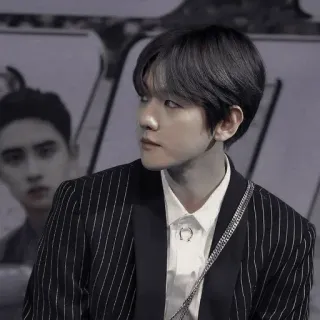 🕰 k-pop, singer, celebrity, idol, exo, baekhyun, korean, style telegram sticker