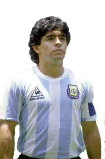 😊 Diego Maradona football, footballeur, athlète, argentine, légende whatsapp sticker
