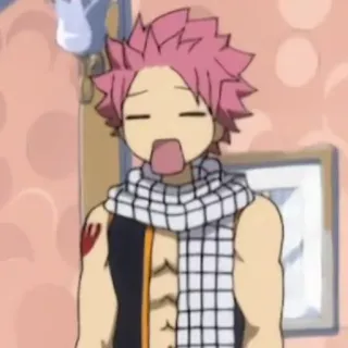 😦 Natsu Dragneel Fairy Tail Anime, Fairy Tail, Natsu Dragneel, Mangá, Desenho animado telegram sticker