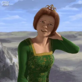 🫑 Princess Fiona Shrek princesse, fiona, dessin animé, animation, dreamworks telegram sticker