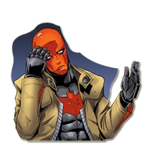 💭 Red Hood スーパーヒーロー, DCコミックス, コミック, アンチヒーロー telegram sticker