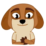 👍 動物, 犬, 可愛い, 漫画, ステッカー telegram sticker