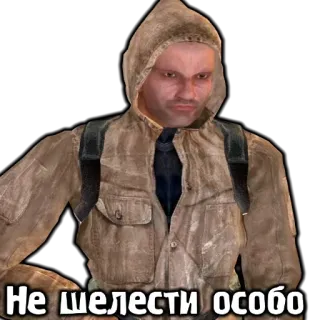 🤨 Не шелести особо telegram sticker