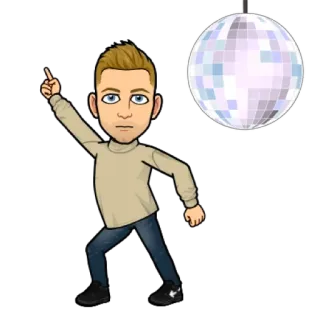 🕺 baile, discoteca, fiesta, celebración, diversión whatsapp sticker