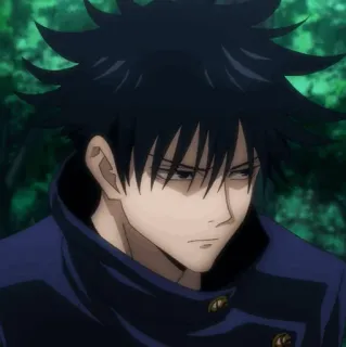 ♣️ Megumi Fushiguro Jujutsu Kaisen Anime, Manga, Zauberer, Student, Ernst telegram sticker