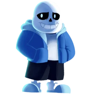 😁 Sans Undertale skeleton, undertale, video game, character, cartoon telegram sticker