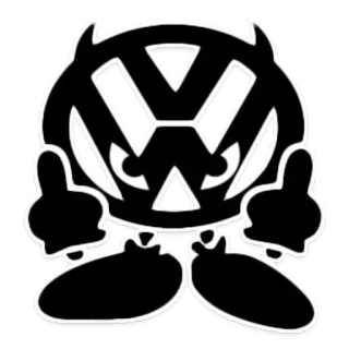 🖕 devil, cartoon, middle finger, gesture, offensive telegram sticker
