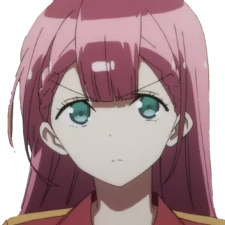😶 Anime, Cô gái, tóc hồng, Hoạt hình, Chân dung telegram sticker