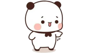 🫖 Panda, Lindo, Dibujos animados, Animal, Pegatina telegram sticker