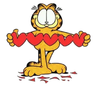 😍 Garfield desenho animado, Garfield, gato, laranja, engraçado, gato de desenho animado telegram sticker