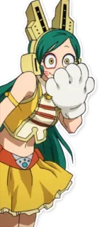 😂 Bubble Girl My Hero Academia anime, hero, bubble, girl, my hero academia telegram sticker