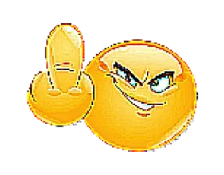 🖕 表情符号, 中指, 冒犯, 粗鲁, 手势 telegram sticker