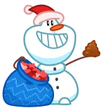 😬 muñeco de nieve, invierno, navidad, fiesta, dibujos animados, festivo telegram sticker