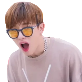😷 person, man, sunglasses, yelling, chain whatsapp sticker