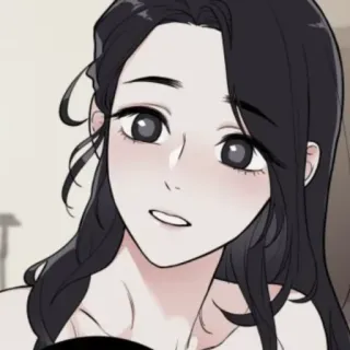 🔖 mujer, anime, retrato, dibujo animado, chica whatsapp sticker
