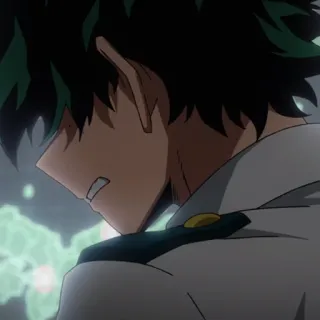 🥦 Izuku Midoriya My Hero Academia anime, my hero academia, izuku midoriya, deku, sad, manga, hero, character telegram sticker