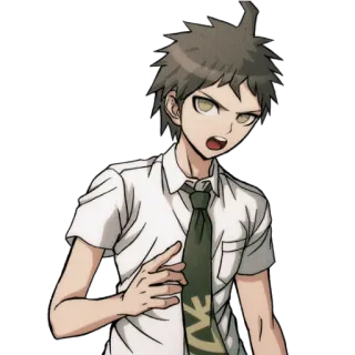 👉 Hajime Hinata Danganronpa Anime, Jogo, Danganronpa, Hajime Hinata, Personagem, Animado whatsapp sticker