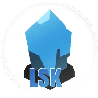 ⚪ LSK crystal, shiny, blue, geometric telegram sticker