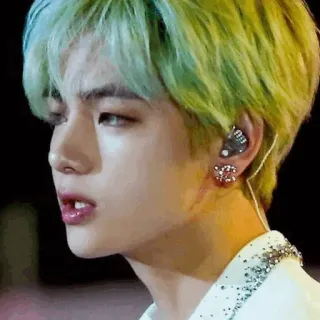 🙃 V V, BTS, K-pop, cantante, celebridad, retrato telegram sticker