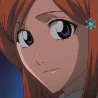 🙂 Orihime Inoue Bleach anime, bleach, orihime inoue, cartoon telegram sticker