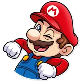 😉 Mario ビデオゲーム, 任天堂, 漫画, スーパーマリオ, イタリア telegram sticker