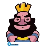 🤫 King Clash Royale clash royale, king, crown, video game, mobile game telegram sticker