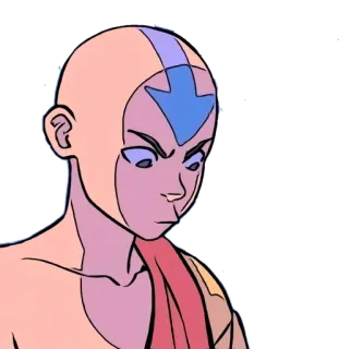 😖 Aang Avatar: The Last Airbender Aang, Avatar, Cartoon, Zeichentrick, Figur, TV Serie whatsapp sticker