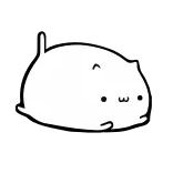 ☺️ gato, animal, fofo, kawaii, animal de estimação, animal doméstico whatsapp sticker