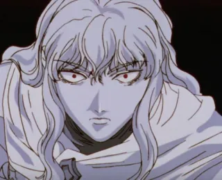 😳 Griffith Berserk anime, manga, villain, fantasy, griffith telegram sticker