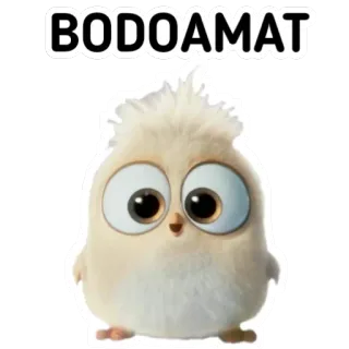 🙃 BODOAMAT angry birds, pájaro, pegatina, lindo, dibujos animados telegram sticker