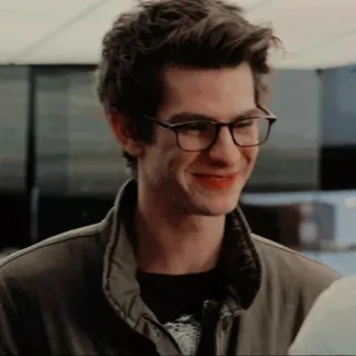 😉 Andrew Garfield attore, celebrità, uomo, occhiali whatsapp sticker