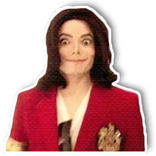 🙃 Michael Jackson cantante, bailarín, estrella pop, músico, celebridad whatsapp sticker