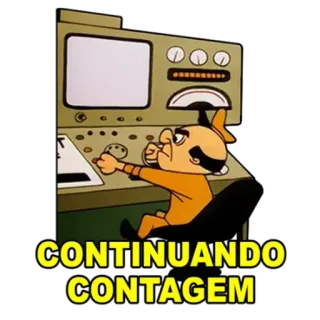 🛠 CONTINUANDO CONTAGEM cartoon, machine, counting, technology, animation telegram sticker