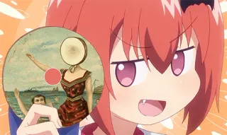 🥁 Satania anime, satania, gabriel dropout, meme, funny telegram sticker