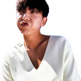 🤢 아빵 korean, man, funny, face, puffed cheeks telegram sticker
